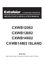 Excelsior CXWB12082 Instruction & Installation Manual preview
