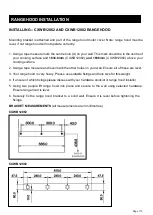 Preview for 13 page of Excelsior CXWB12082 Instruction & Installation Manual