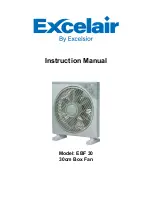 Предварительный просмотр 1 страницы Excelsior Excelair EBF 30 Instruction Manual