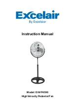 Excelsior Excelair EHVP4590 Instruction Manual preview