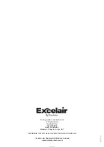 Preview for 18 page of Excelsior Excelair EPA20A Instruction Manual