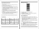 Preview for 7 page of Excelsior Excelair EPF46 Instruction Manual