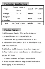 Предварительный просмотр 2 страницы Excelvan CV-LD 102 Manual