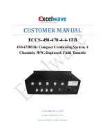 ExcelWave ECCS-450-470-50-4-4-1TB Customer'S Manual предпросмотр