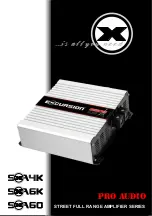 Предварительный просмотр 1 страницы EXCURSION Pro Audio SXA Series Manual