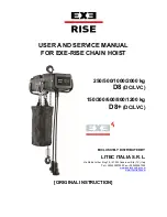 EXE RISE D8 User And Service Manual preview