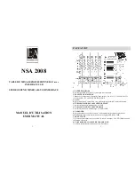 Executive Audio NSA 2008 User Manual preview