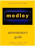 Executone Systems MEDLEY Administrator'S Manual preview