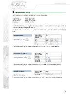 Preview for 8 page of EXEL EXLs3 User Manual