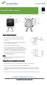 Предварительный просмотр 1 страницы Exelon Constellation Indoor/Outdoor Camera Product Manual