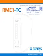 Предварительный просмотр 1 страницы exemys 7113 User Manual