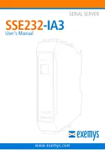 Предварительный просмотр 1 страницы exemys SSE232-1C0-00-IA3-IS User Manual