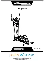 Exerpeutic Elliptical 1302 Owner'S Manual preview