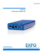 EXFO bv10 User Manual предпросмотр