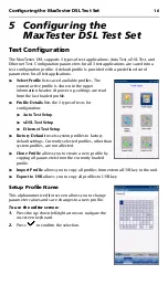 Preview for 22 page of EXFO EXFO MaxTester DSL User Manual