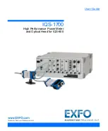 EXFO IQS-1700 User Manual предпросмотр