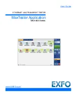 Предварительный просмотр 1 страницы EXFO MAX-800 Series User Manual