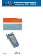 Предварительный просмотр 1 страницы EXFO PPM-350B User Manual