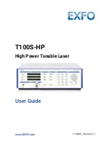 Preview for 1 page of EXFO T100S-HP Essential User Manual