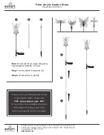 exhart Solar Acrylic Garden Stake Assembly Instructions предпросмотр