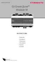 Exhausto OJ GreenZone Module M Instructions Manual предпросмотр