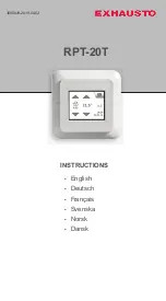 Exhausto RPT-20T Instructions Manual preview