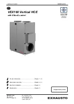 Exhausto VEX160 Series Original Instructions Manual предпросмотр