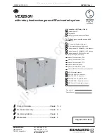 Предварительный просмотр 1 страницы Exhausto VEX260H Manual