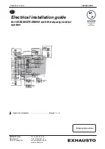 Preview for 1 page of Exhausto VEX270HX Installation Manual