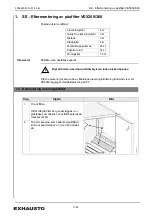 Preview for 12 page of Exhausto VEX350 Manual