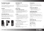 Preview for 2 page of Exibel 38-4768 Quick Start Manual