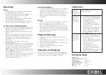 Preview for 10 page of Exibel BX50 Instruction Manual