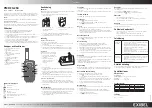 Preview for 2 page of Exibel FX250 Instruction Manual