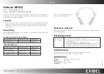 Preview for 2 page of Exibel MHX10 Instruction Manual