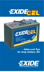 Preview for 2 page of Exide GEL G85 Manual