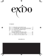 Preview for 1 page of Exido 12180033 User Manual