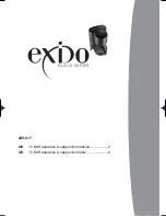 Exido BAR Espresso & Cappucinomaker 245-017 User Manual preview