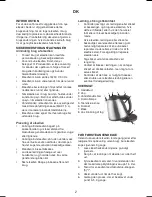 Preview for 2 page of Exido Cordless Jug Kettle 245-035 User Manual