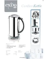 Exido Cordless Kettle 245-064 Specifications preview