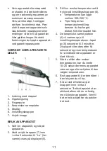 Preview for 11 page of Exido Hairstraightener 235-013 User Manual