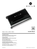 Предварительный просмотр 1 страницы Exile Xi Series Xi1500.1 Owner'S Manual