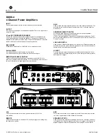 Предварительный просмотр 4 страницы Exile Xi Series Xi1500.1 Owner'S Manual