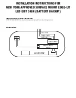 Предварительный просмотр 2 страницы Exit Light NYCLSM Series Installation Instructions Manual