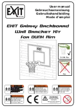 Предварительный просмотр 1 страницы EXIT Toys Galaxy Backboard User Manual