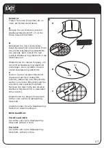 Предварительный просмотр 27 страницы Exit Contour Round User Manual