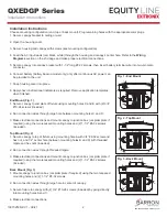 Предварительный просмотр 2 страницы Exitronix EQUITY LINE QXEDGP Series Installation Instructions