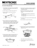 Предварительный просмотр 3 страницы Exitronix S900U Series Installation Instructions