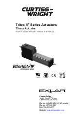 Preview for 1 page of Exlar Curtiss-Wright Tritex II Series Installation And Service Manual