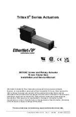 Preview for 2 page of Exlar Curtiss-Wright Tritex II Series Installation And Service Manual