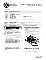 Exmark FRONTRUNNER 52 Setup Instructions предпросмотр